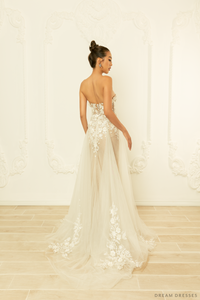 Lace Strapless Wedding Gown (#MIA) - Dream Dresses by P.M.N.