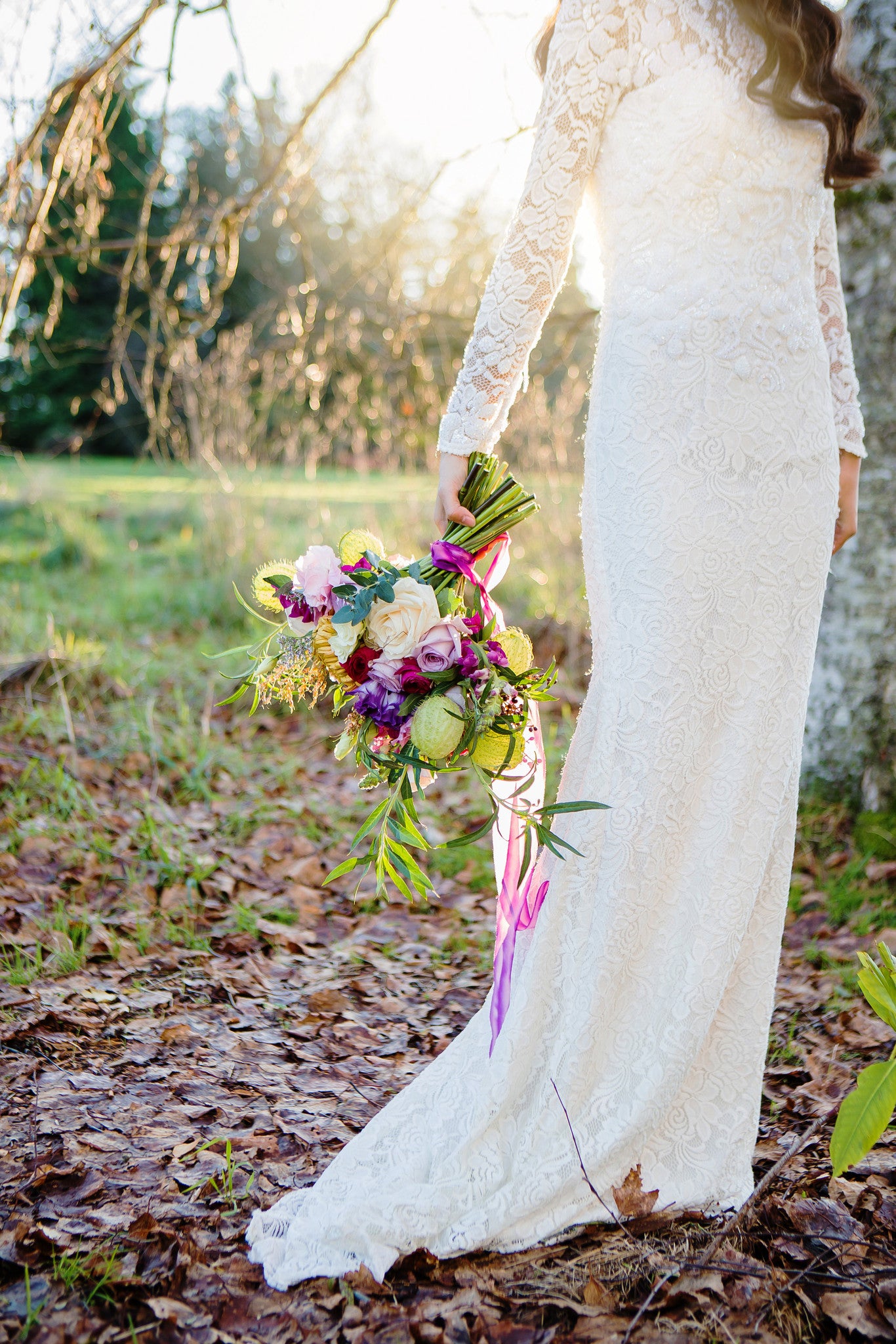 Long Sleeve All Over Lace Wedding Dress (#Genni)