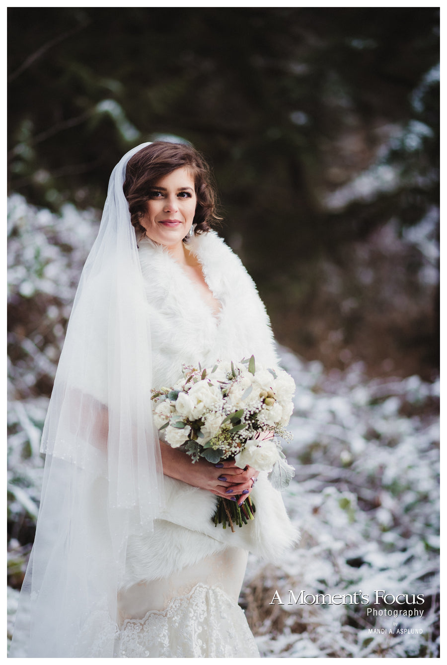 Two Tier Tulle Wedding Veil (#Rebekah) - Dream Dresses by P.M.N.