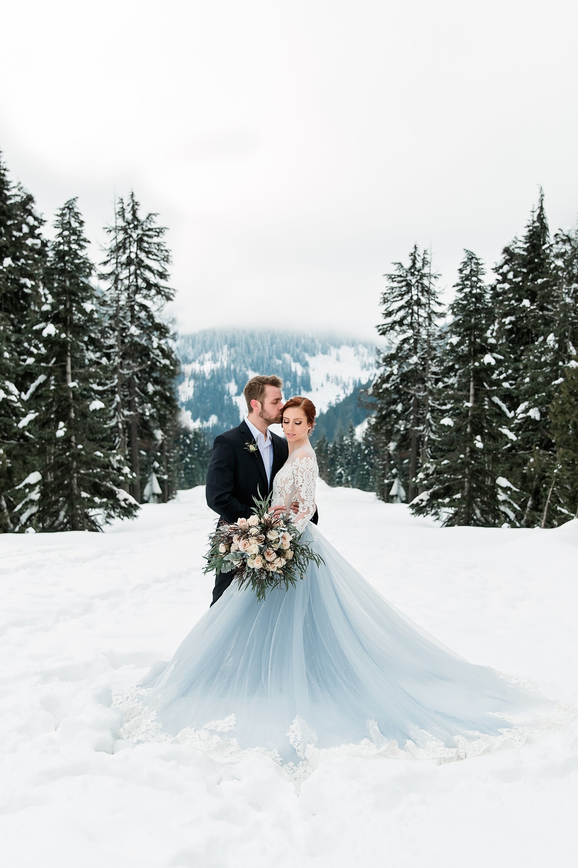 Haute Couture Blue Wedding Gown (#Alsatia) - Dream Dresses by P.M.N.