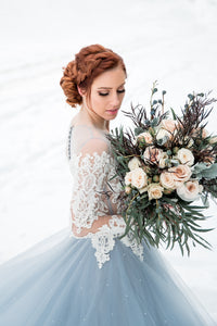 Haute Couture Blue Wedding Gown (#Alsatia) - Dream Dresses by P.M.N.
