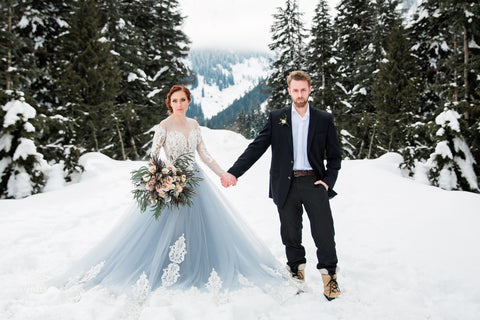 Haute Couture Blue Wedding Gown (#Alsatia)