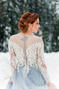 Haute Couture Blue Wedding Gown (#Alsatia) - Dream Dresses by P.M.N.
