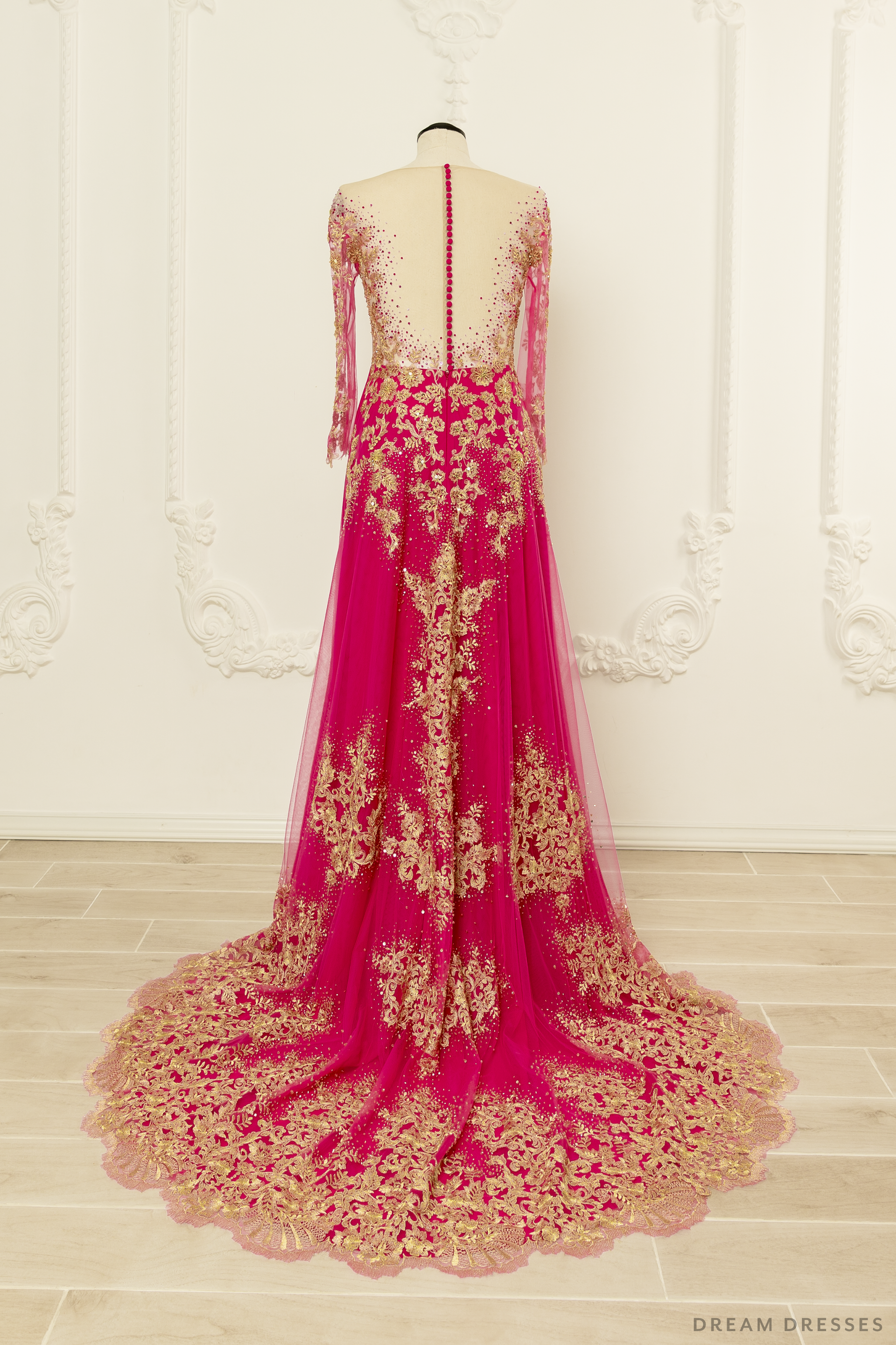 Pink Bridal Ao Dai | Vietnamese Bridal Dress (#MEILIN) - Dream Dresses by P.M.N.