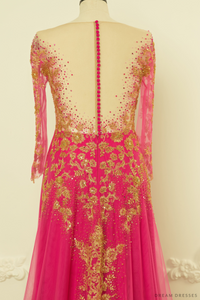 Pink Bridal Ao Dai | Vietnamese Bridal Dress (#MEILIN) - Dream Dresses by P.M.N.