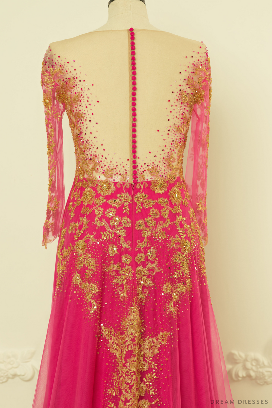 Pink Bridal Ao Dai | Vietnamese Bridal Dress (#MEILIN) - Dream Dresses by P.M.N.