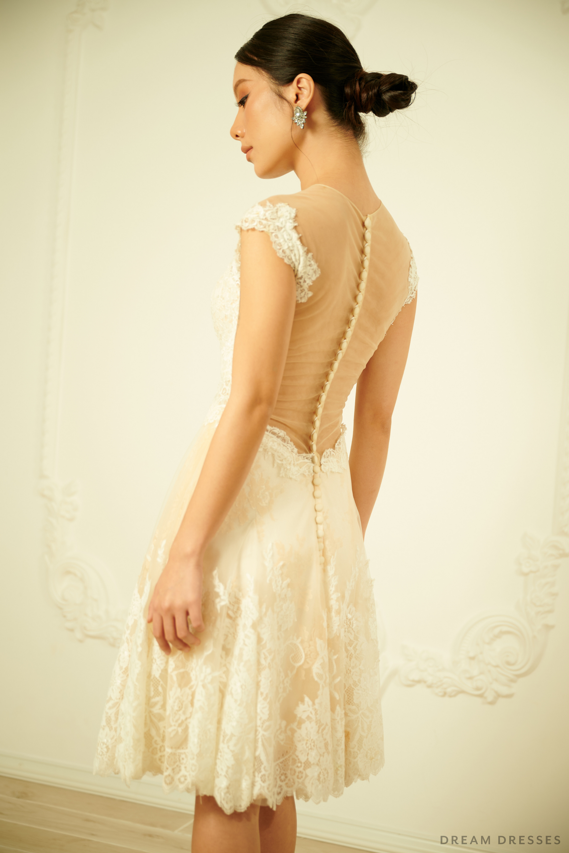 Short Couture Bridal Dress (#DONIA) - Dream Dresses by P.M.N.