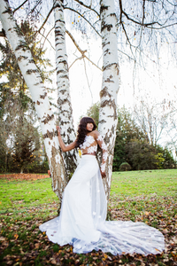 Bridal Skirt with 3D Floral Lace (#ELENA) - Dream Dresses by P.M.N.