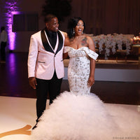 Rhinestones Embellished Mermaid Wedding Dress (#Breshawn) - Dream Dresses by P.M.N.