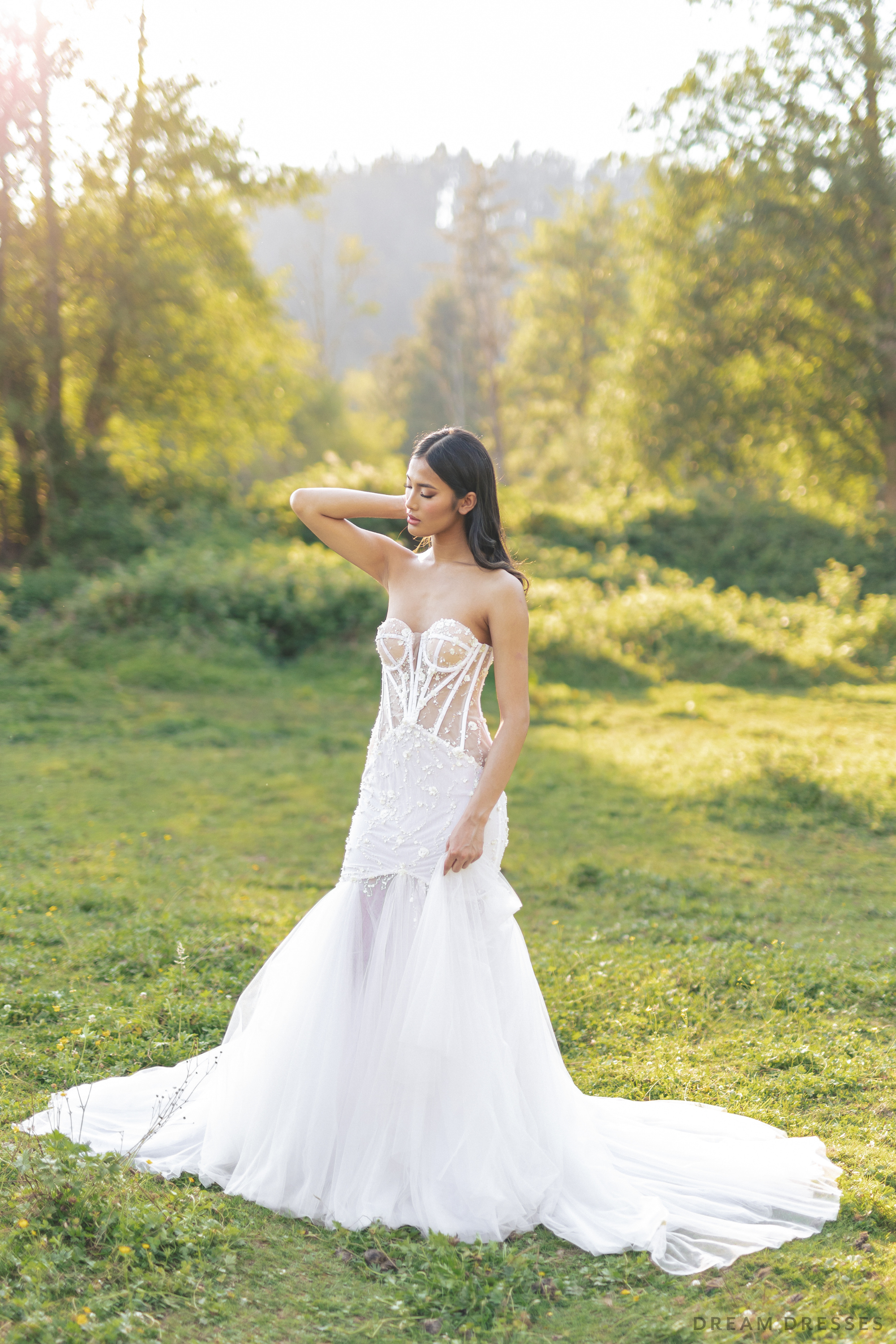 Mermaid Wedding Gown with Corset Bodice - Liam Mermaid Wedding Gown with Corset Bodice - Liam