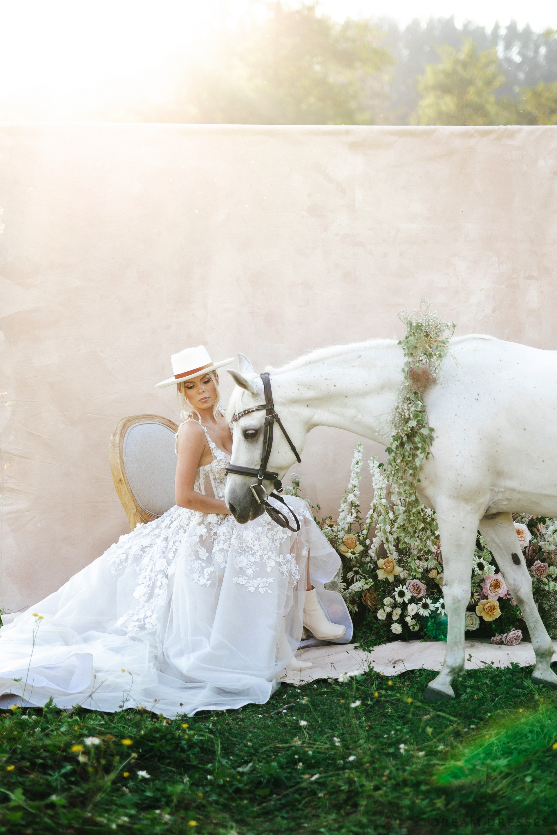 Couture A-line Wedding Gown (#ANNETTA) - Dream Dresses by P.M.N.