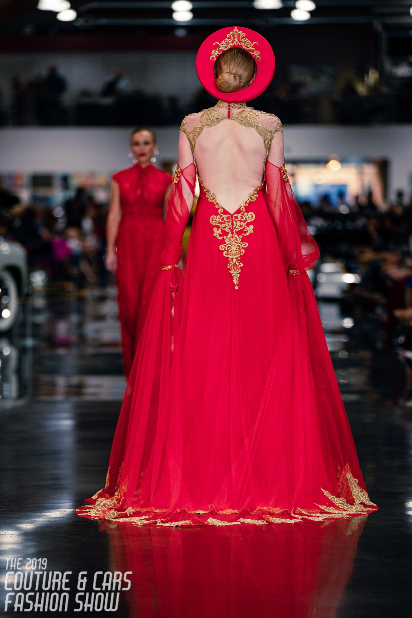 Red Ao Dai Cape | Vietnamese Bridal Cape Sleeves (#ALANA) - Dream Dresses by P.M.N.