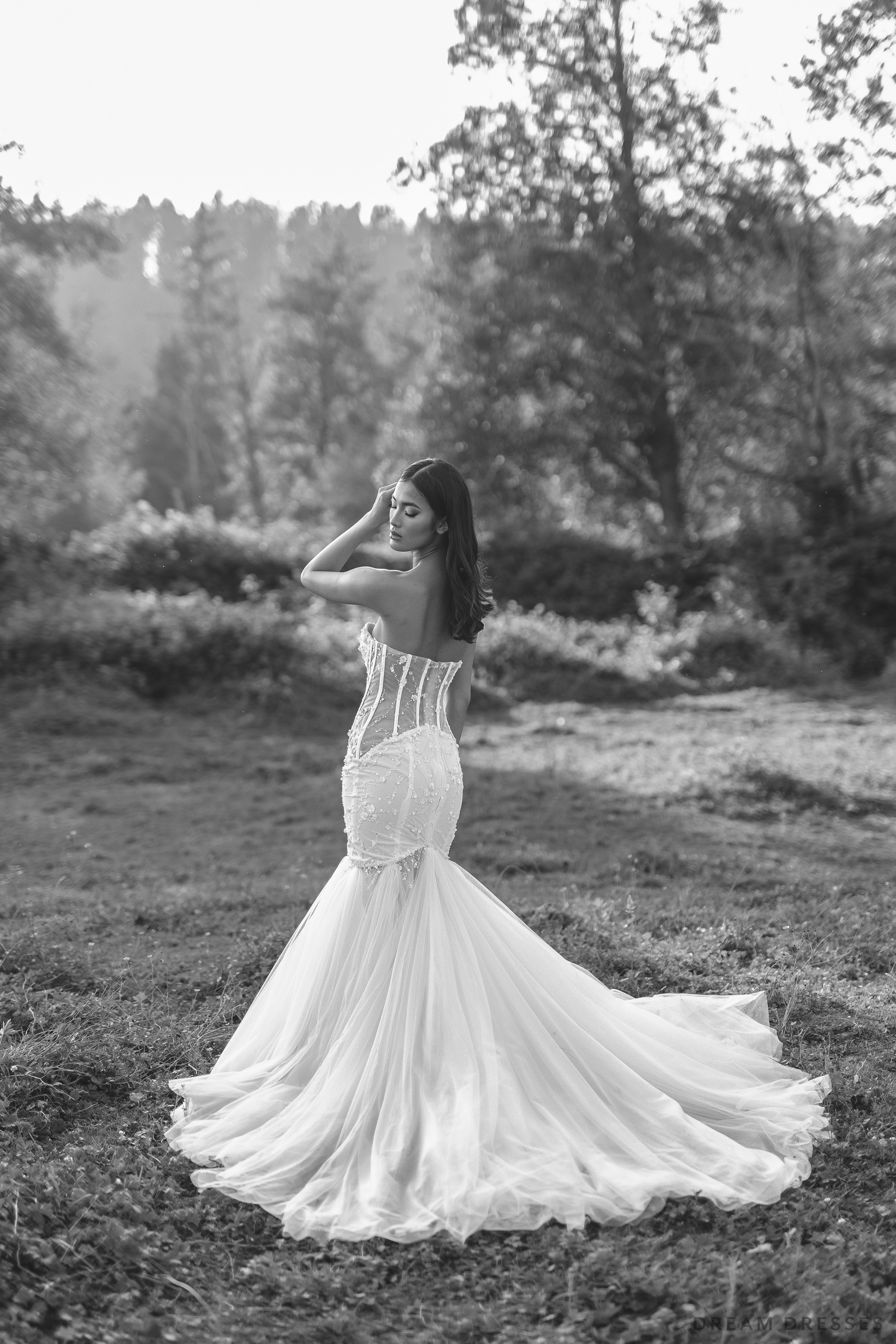 Mermaid Wedding Gown with Corset Bodice - Liam Mermaid Wedding Gown with Corset Bodice - Liam