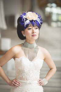 Sheer Bodice Trumpet Wedding Dress (Style # BETTY PB147) - Dream Dresses by P.M.N
 - 4