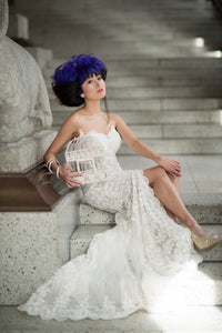 Custom Made Split Fit-n-Flare Wedding Dress (Style # JULIET PB137)-Made to Order - Dream Dresses by P.M.N
 - 2