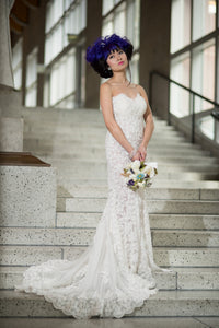 Custom Made Split Fit-n-Flare Wedding Dress (Style # JULIET PB137)-Made to Order - Dream Dresses by P.M.N
 - 10