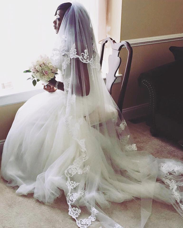 Two-Layer Lace Cathedral Wedding Veil  (#PB201) - Dream Dresses by P.M.N
 - 2