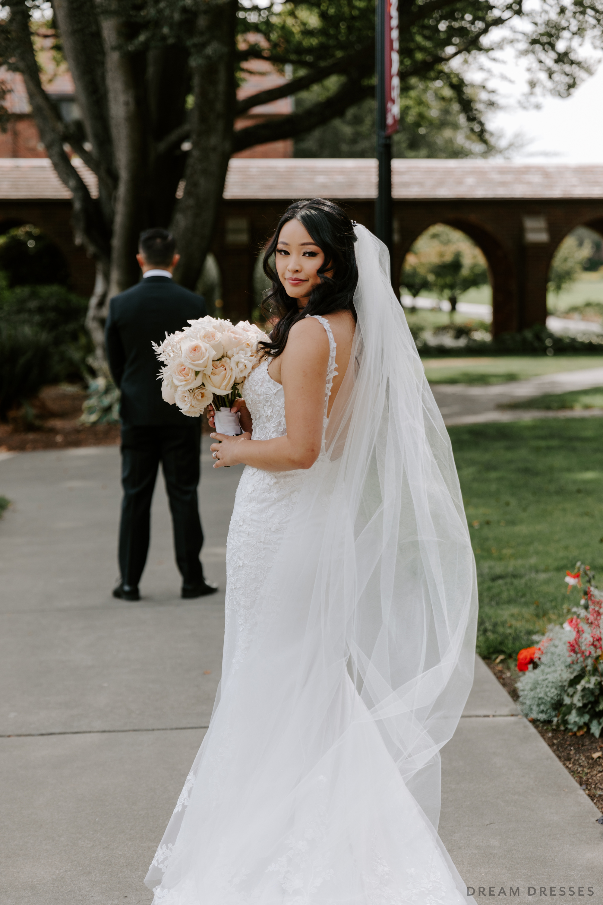 Lace Fit and Flare Wedding Gown (#MAY)