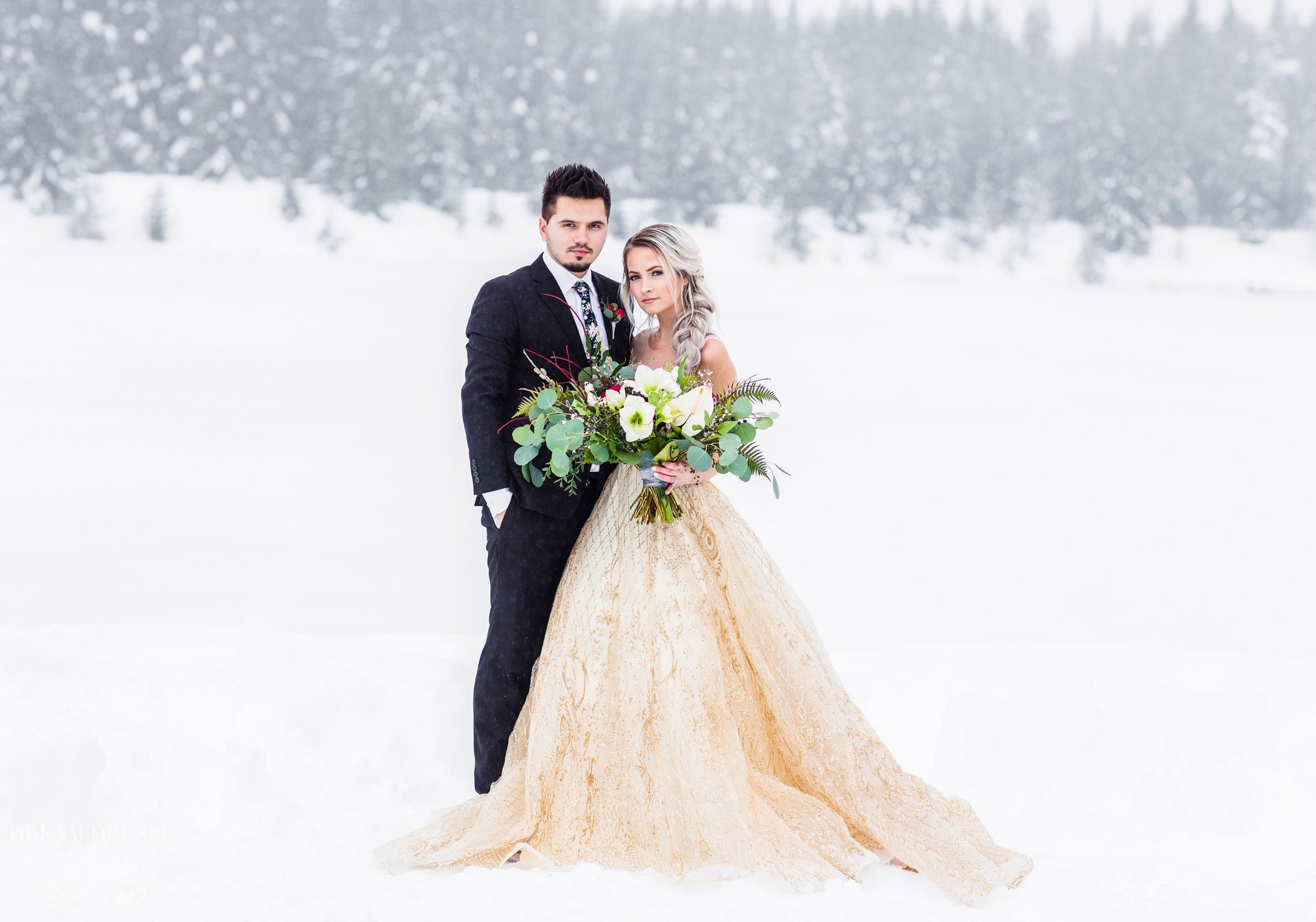 Gold Ball Gown (#Theia) - Dream Dresses by P.M.N.
