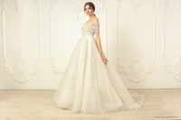 Off The Shoulder Ball Gown Wedding Dress (#Letizia) - Dream Dresses by P.M.N.