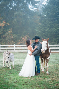 A-line Wedding Dress with Halter Neckline (#Brenda) - Dream Dresses by P.M.N.