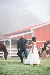 A-line Wedding Dress with Halter Neckline (#Brenda) - Dream Dresses by P.M.N.
