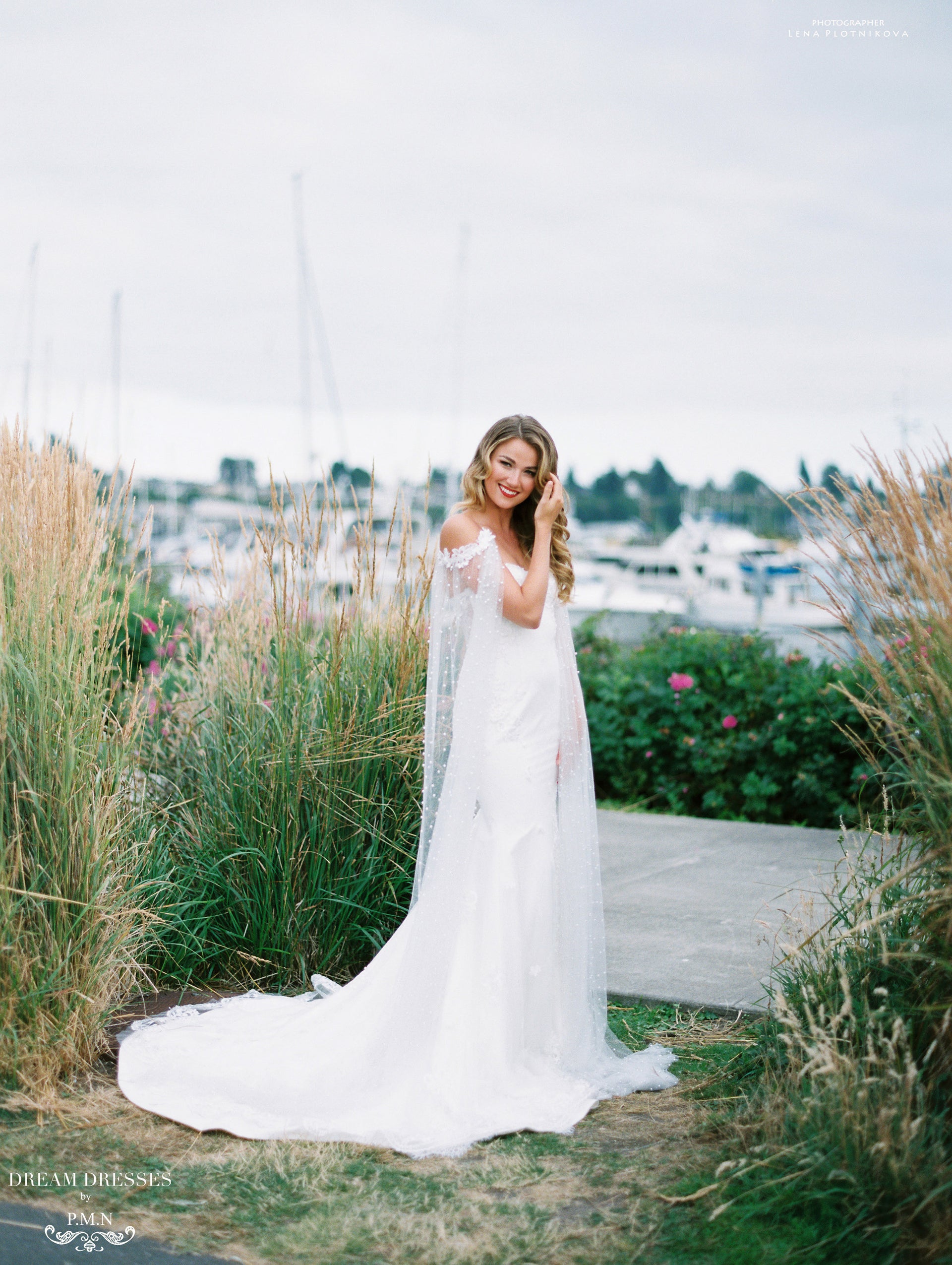 Lace Mermaid Wedding Dress (#Aceline) - Dream Dresses by P.M.N.