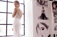 Illusion Long Sleeve Sheath Gown (#Adara) - Dream Dresses by P.M.N.