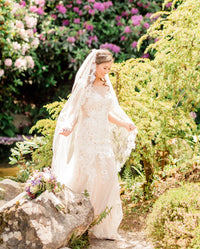 Waltz Bridal Lace Veil (#Keta) - Dream Dresses by P.M.N.