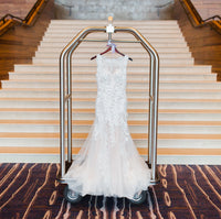 Lace and Tulle Sheath Wedding Dress (#Krista) - Dream Dresses by P.M.N.