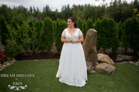 Keyhole Back A-line Wedding Dress (#SS16300) - Dream Dresses by P.M.N
 - 4