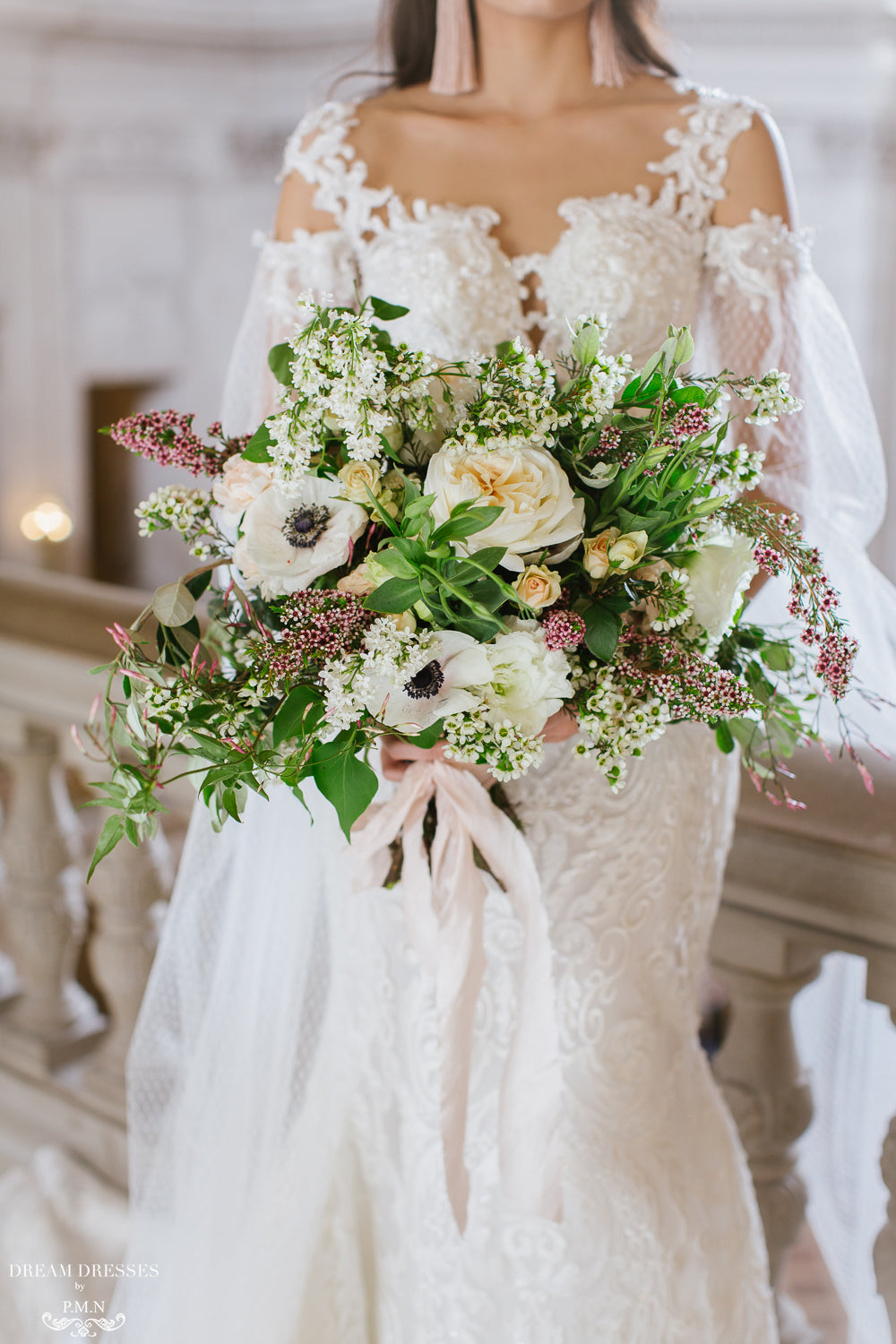 Lace Mermaid Wedding Dress (#ANASTASIA) - Dream Dresses by P.M.N.