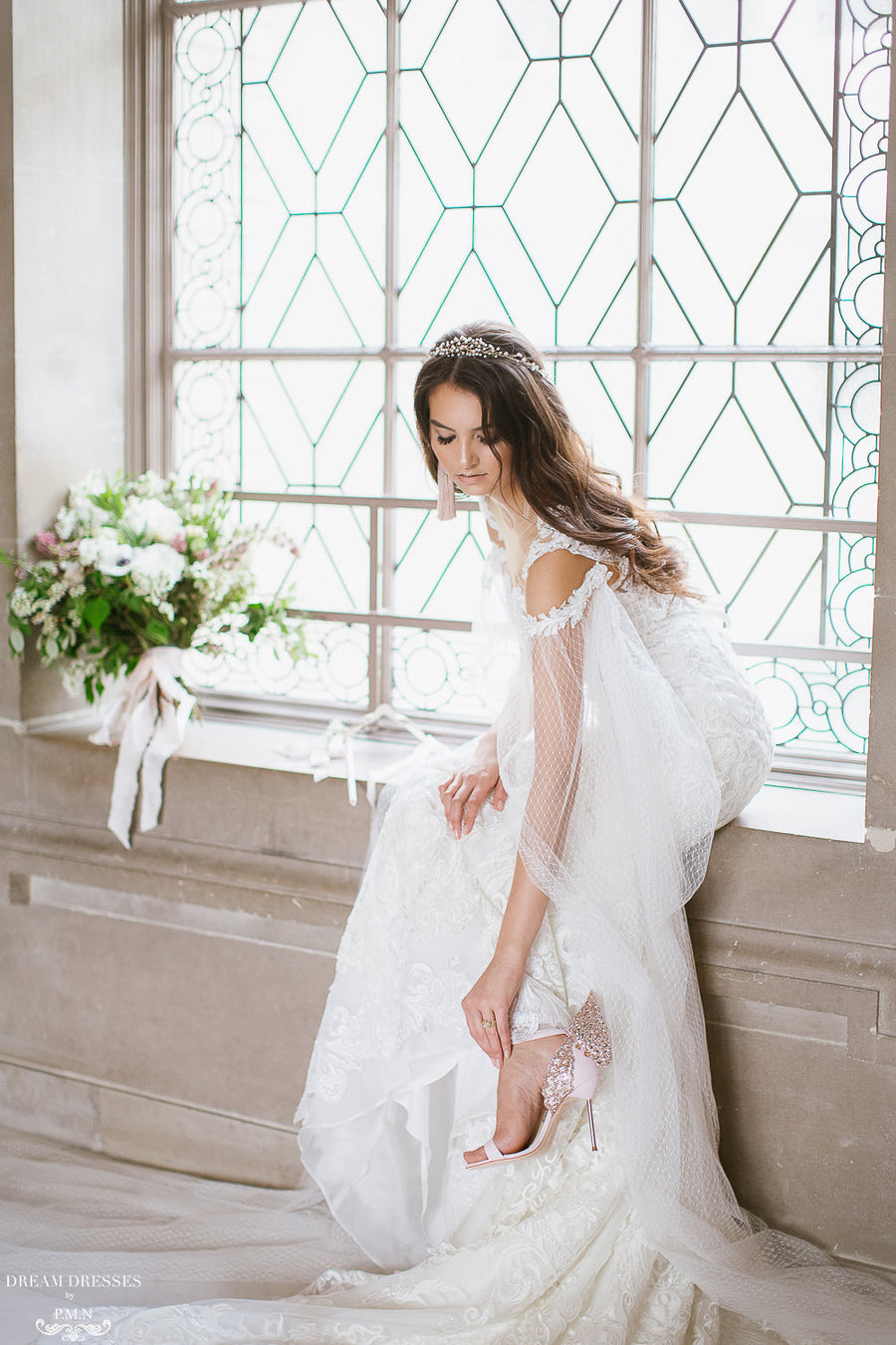 Lace Mermaid Wedding Dress (#ANASTASIA) - Dream Dresses by P.M.N.