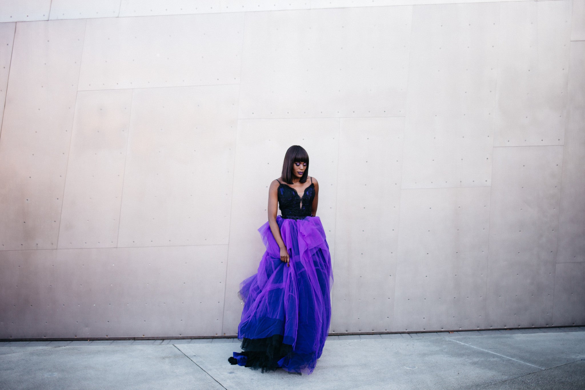 Black And Purple Ball Gown (#Noah)