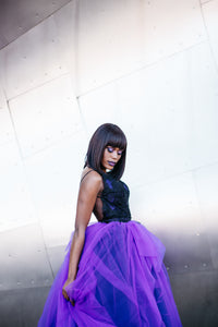 Black And Purple Ball Gown (#Anita) - Dream Dresses by P.M.N
 - 6