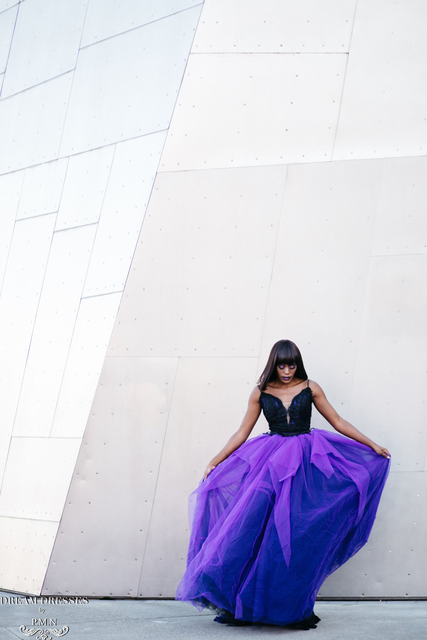 Black And Purple Ball Gown (#Noah)