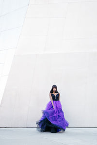 Black And Purple Ball Gown (#Anita) - Dream Dresses by P.M.N
 - 3