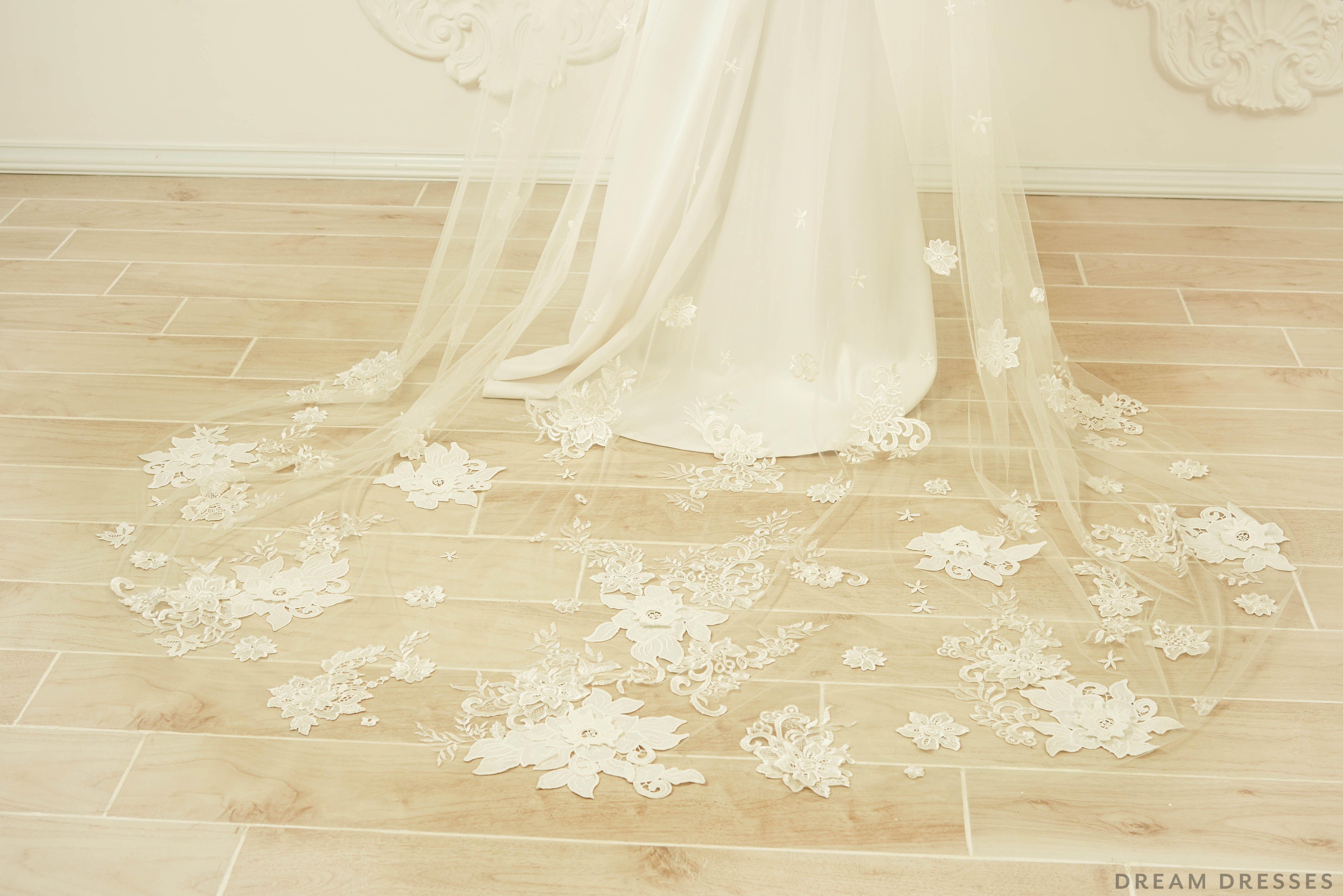 Cathedral Lace Veil (#Bethia)
