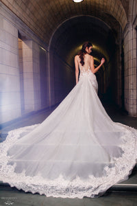 Detachable Lace Wedding Train (#Bette) - Dream Dresses by P.M.N.