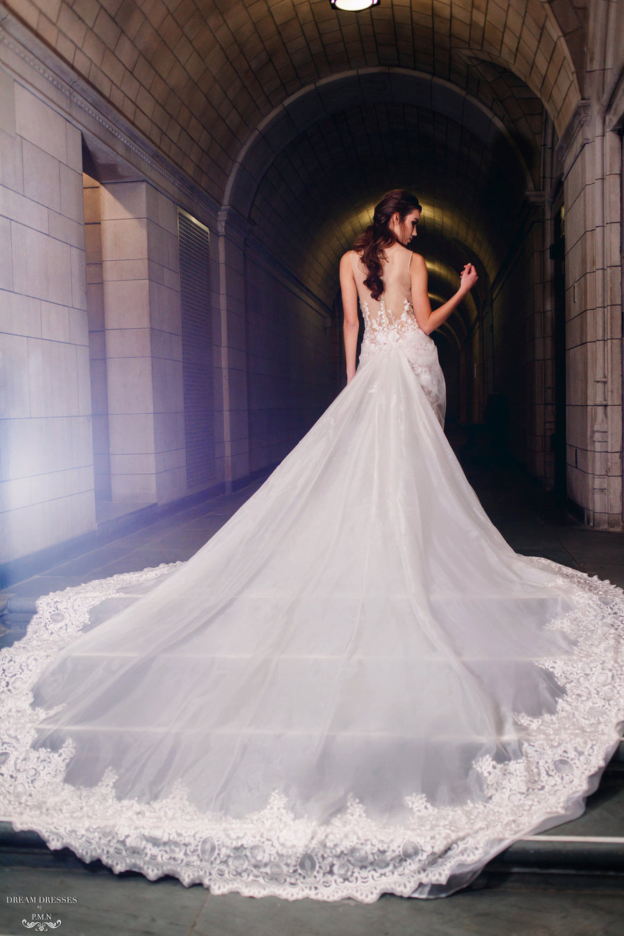 Detachable Lace Wedding Train (#Bette) - Dream Dresses by P.M.N.