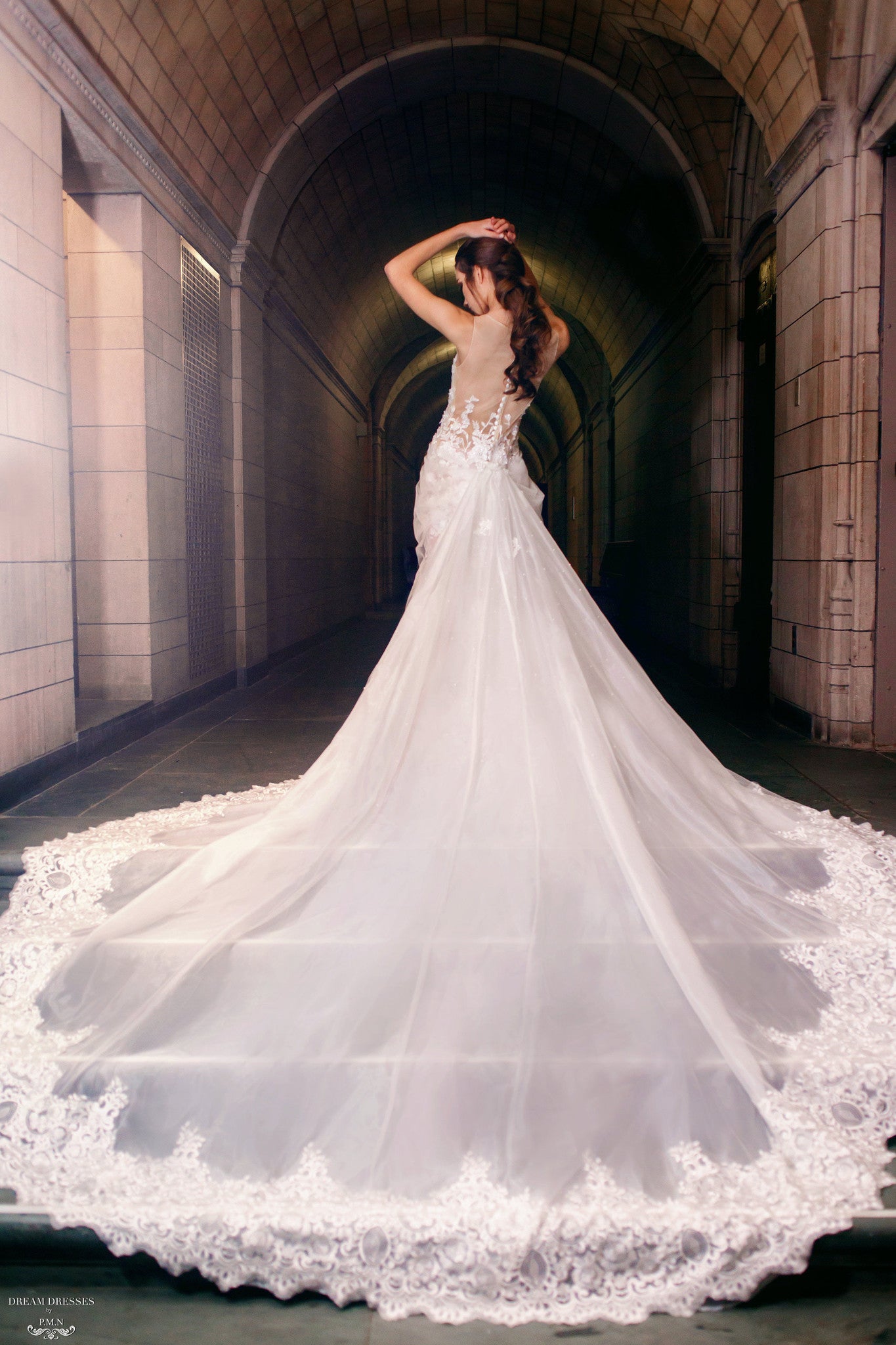 Detachable Lace Wedding Train (#Bette) - Dream Dresses by P.M.N.
