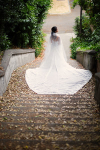 Detachable Cathedral Chiffon Train (Style #PB190) - Dream Dresses by P.M.N
 - 2