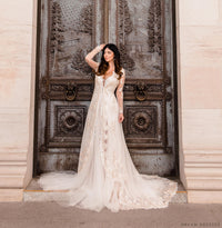 Long Bridal Cape Jacket (#BRISA) - Dream Dresses by P.M.N.