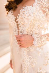 Long Bridal Cape Jacket (#BRISA) - Dream Dresses by P.M.N.