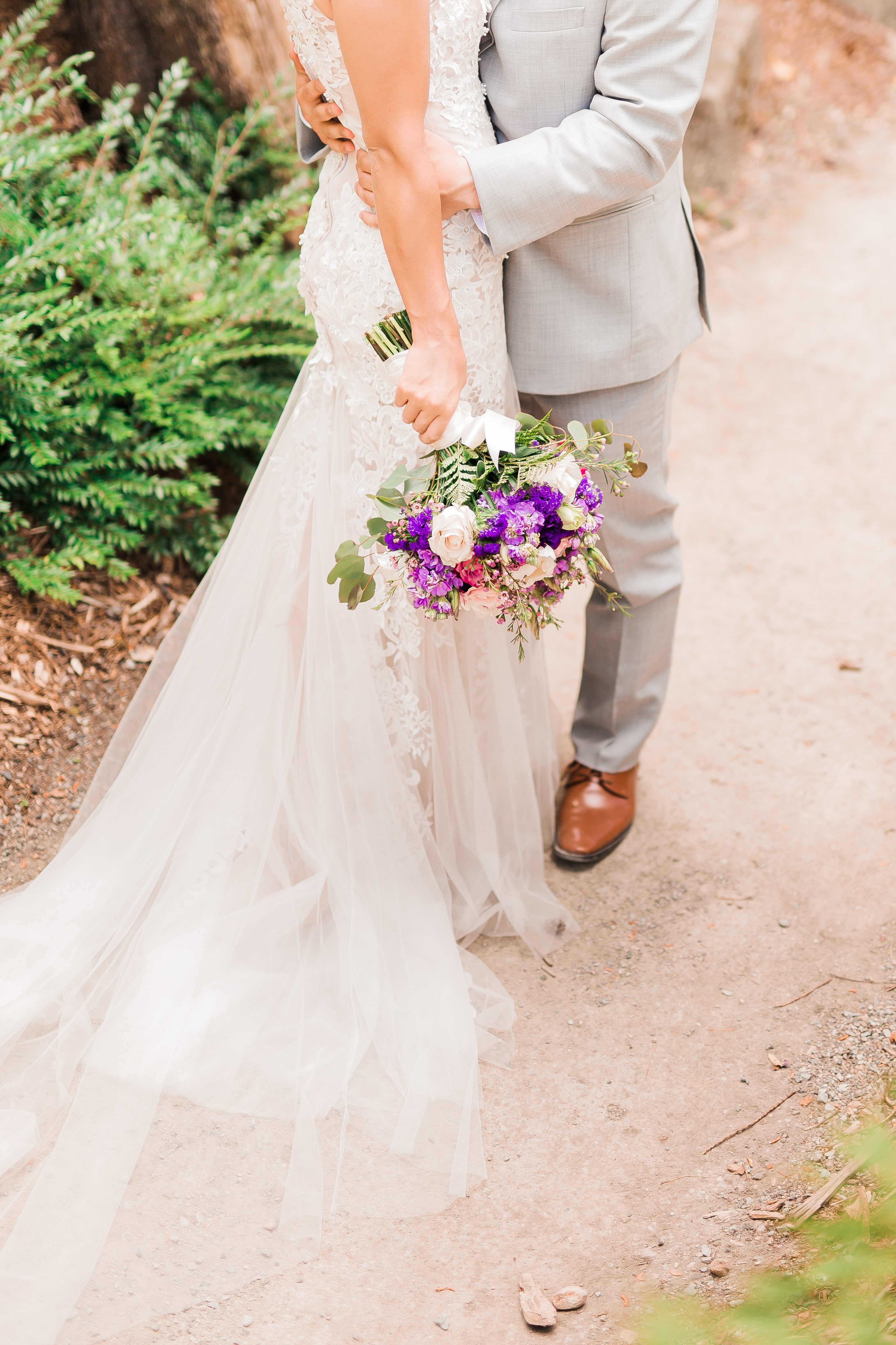 Lace and Tulle Sheath Wedding Dress (#Krista)