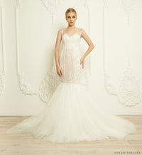 Lace Trumpet Wedding Dress (#Cierra) - Dream Dresses by P.M.N.