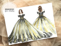 Custom Black Gown for Caitlin Fryer - Dream Dresses by P.M.N.