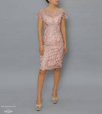 Knee Length Mother of The Bride Dress (#Camilla) - Dream Dresses by P.M.N.