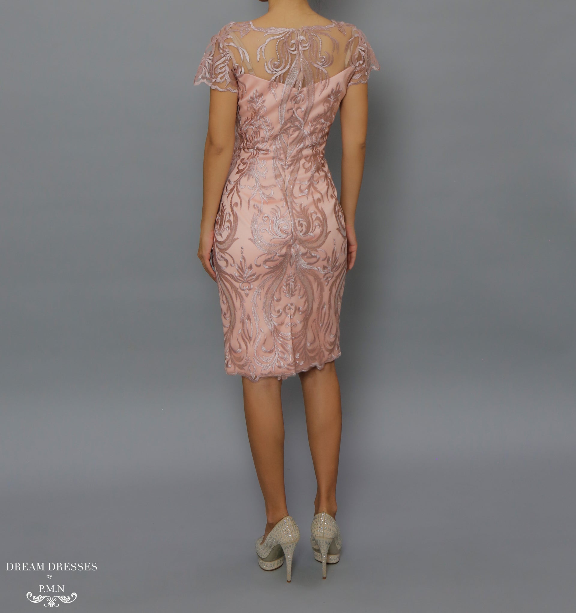 Knee Length Mother of The Bride Dress (#Camilla) - Dream Dresses by P.M.N.