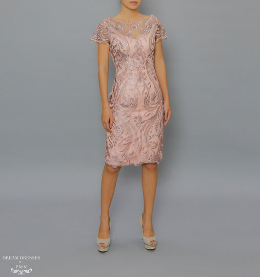 Knee Length Mother of The Bride Dress (#Camilla) - Dream Dresses by P.M.N.